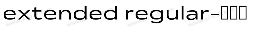 extended regular字体转换
